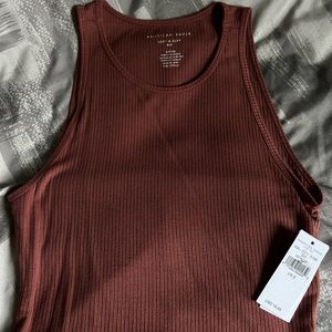 American eagle soft and sexy ribbed cropped tank top